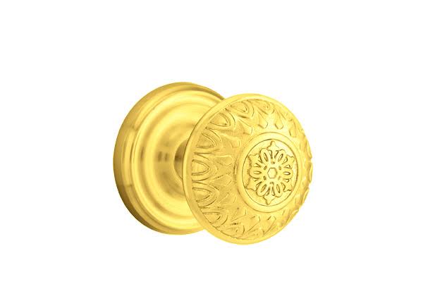 Unlacquered Brass Passage Set with Rosette Q6888