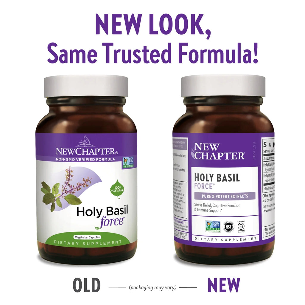 Holy Basil Force Vegetarian Liquid Capsules, 30 Ct F1688