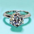 14k White Gold Solitaire Engagement Ring T2613