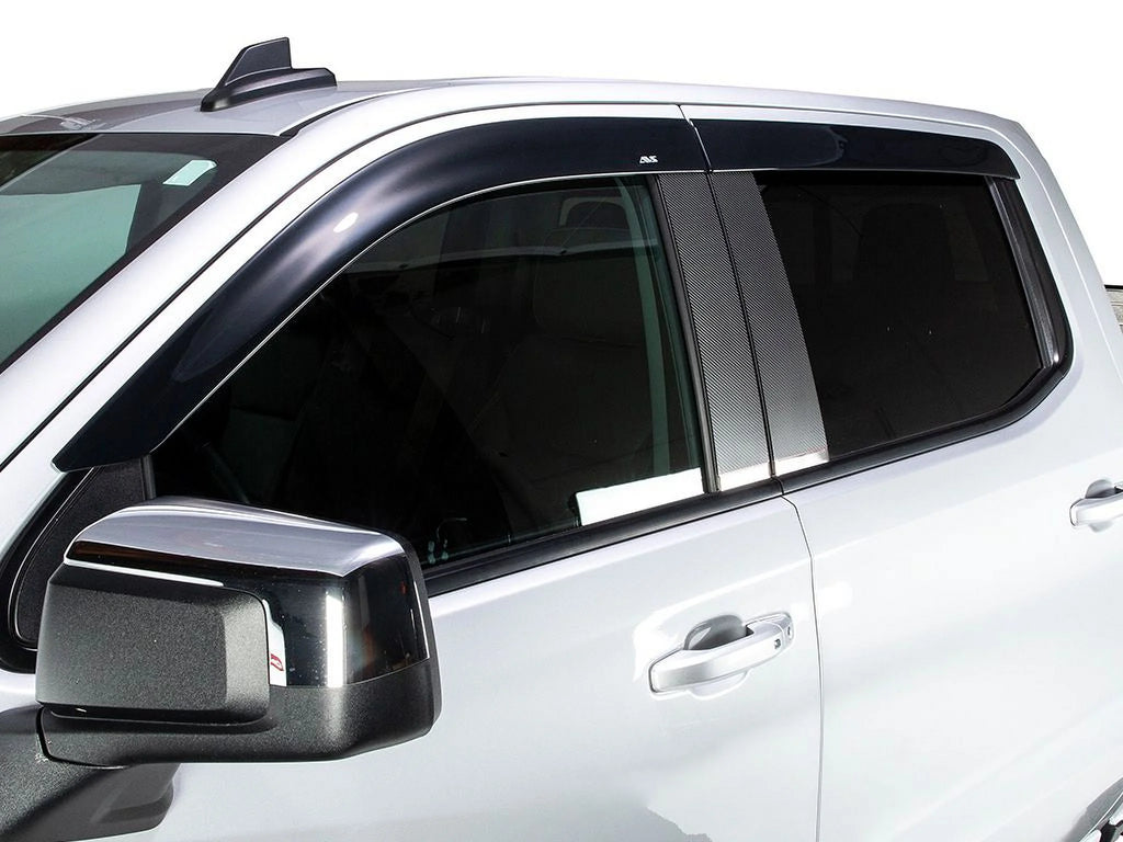 4-Piece Dark Smoke Ventvisor Side Window Deflector A4446