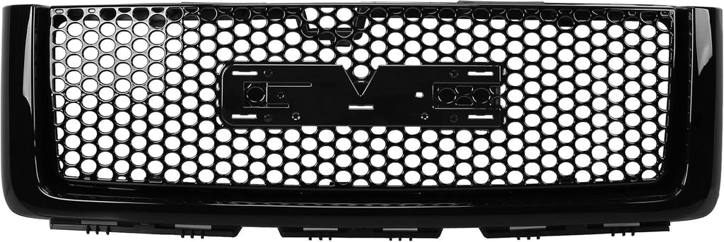 Black Front Bumper Center Grille and Lower Grille Guards ABS Plastic R753633