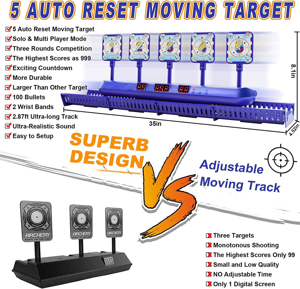 Electronic Scoring Shooting Target for Toy Guns and Foam Darts F973780