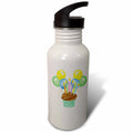 Chocolate Birthday Cupcake Sports Water Bottle 21 oz J5072
