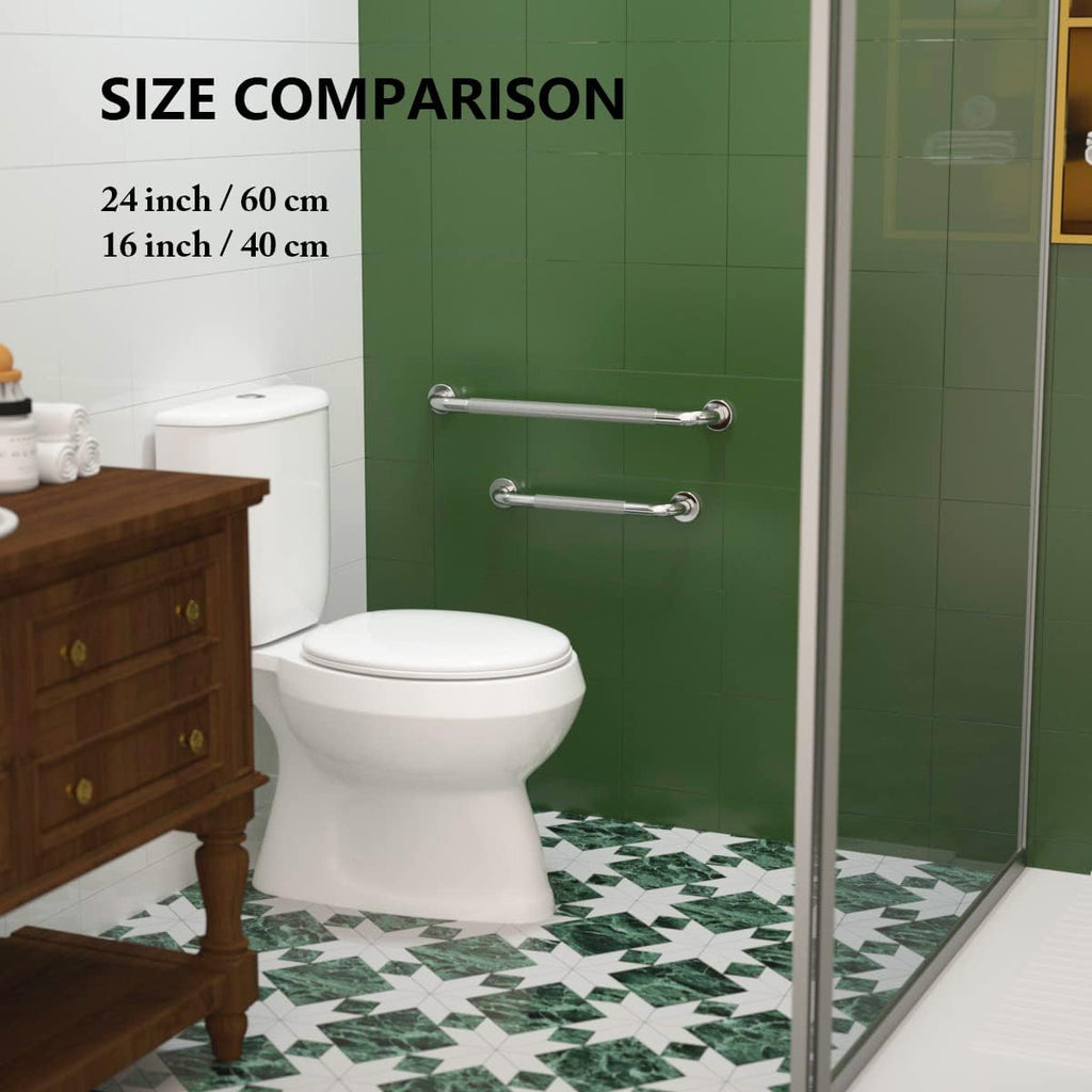 2 Pack 24 Inch Anti Slip Stainless Steel Grab Bar I577597