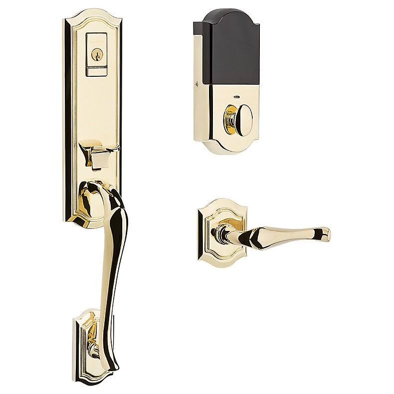 Right Hand Single Cylinder Bluetooth Handleset with Interior Lever A90248