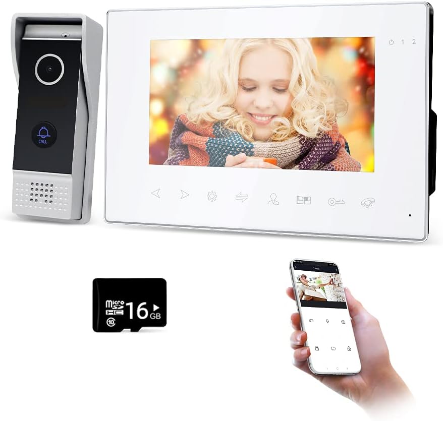 7 Inch WiFi Video Doorbell with 720P Camera M2657