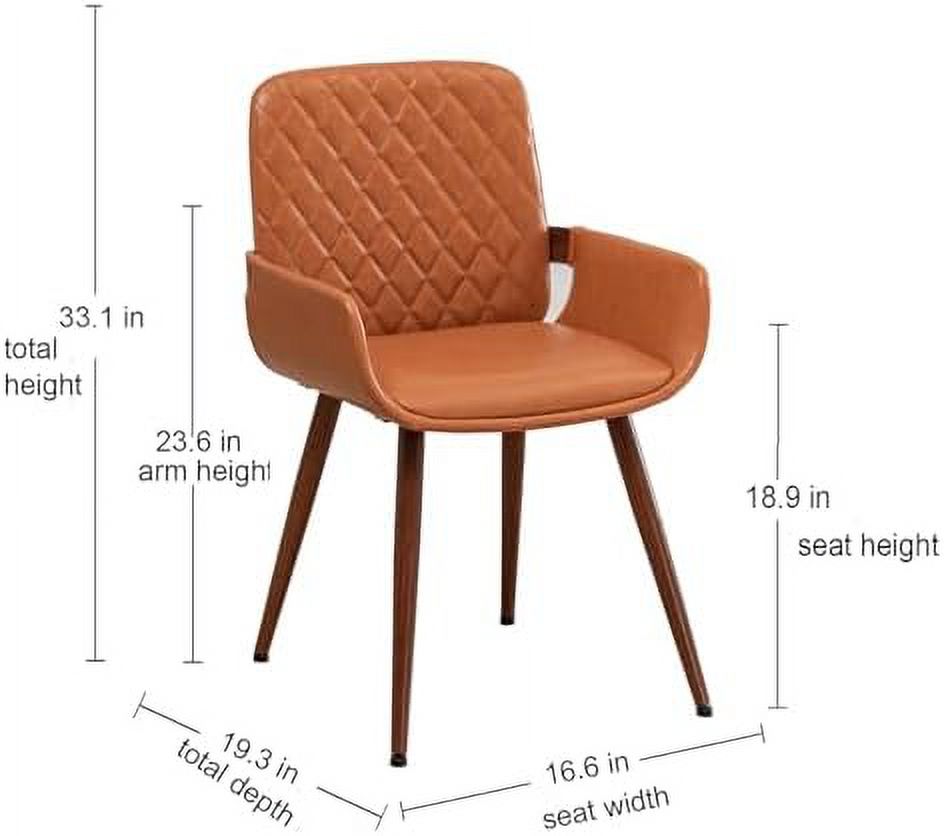 Beige Fabric Bentwood Frame Dining Chairs Set of 2 with Armrest S16676