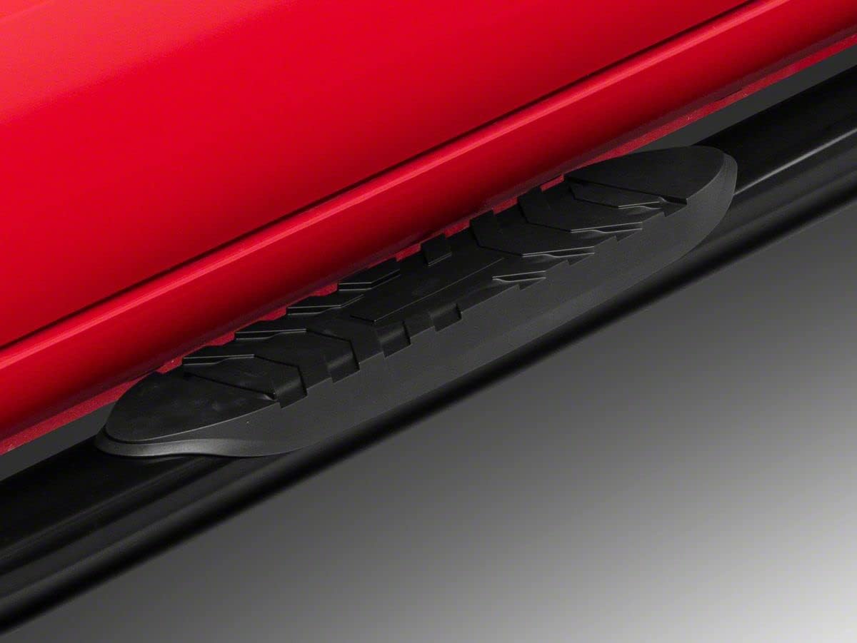 Black 5-Inch Oval Bent End Side Step Bars X92905