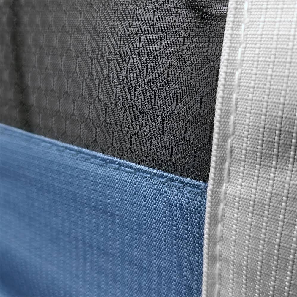 Blue/Grey Outdoor Recliner with Carry Strap X236