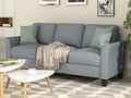 Gray Linen 3-Seat Sofa M332332