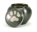 Slate Pewter Paw Print Pet Cremation Urn F73291