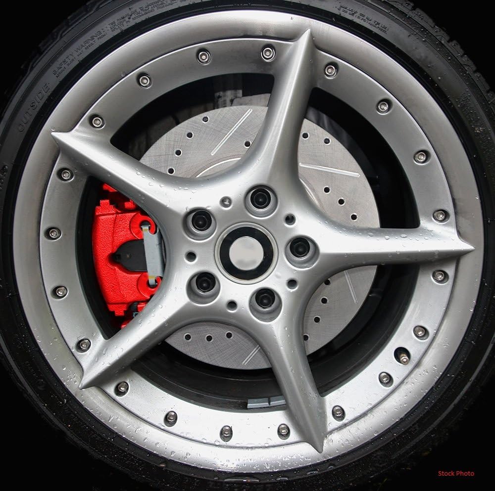 Red Powder Coated Caliper Assembly Set Kit B583