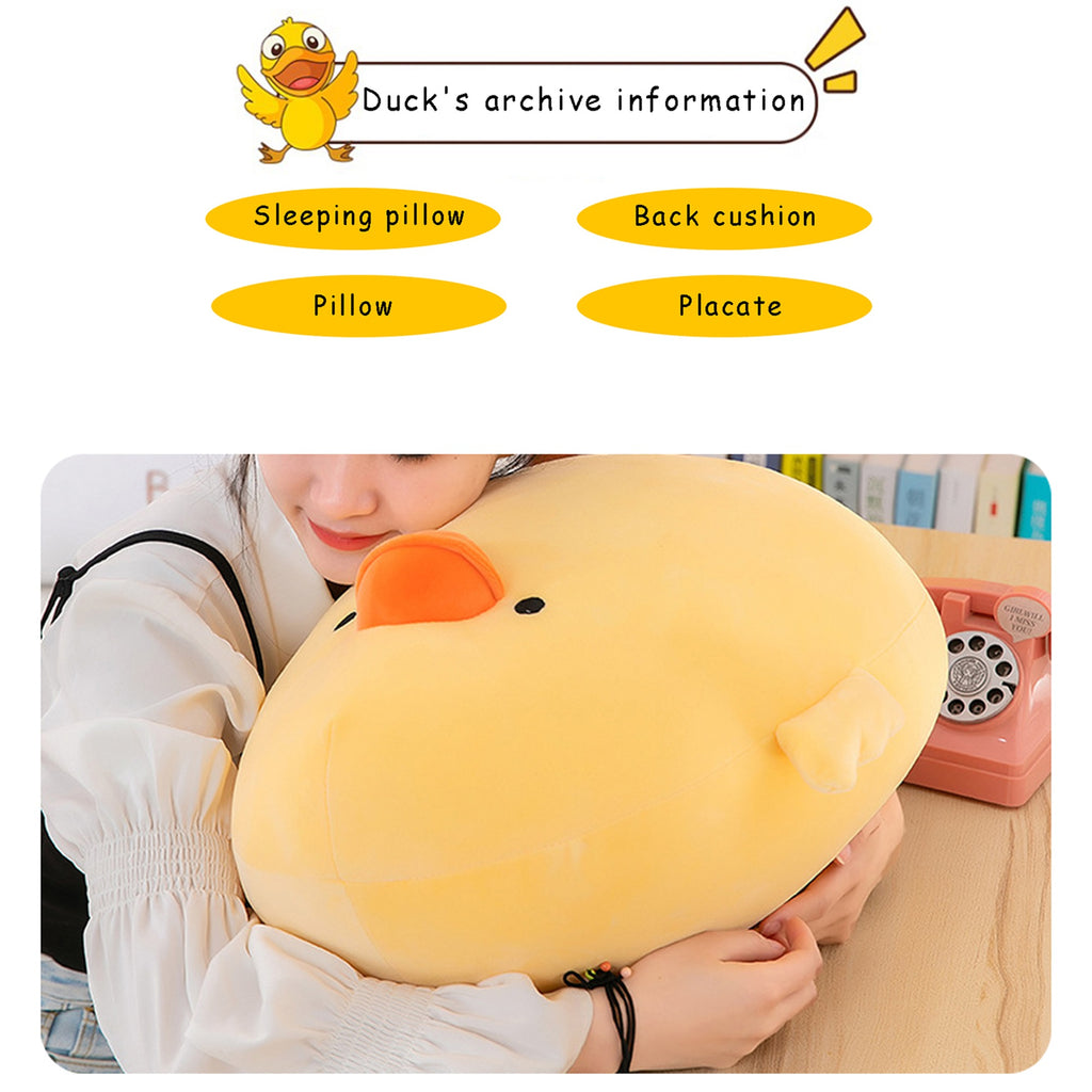 Cartoon Yellow Duck Stuffed Plush Doll Soft Pillow Toy H426