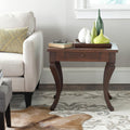 Brown One Drawer Storage Side Table Q522