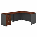 Hansen Cherry L-Shaped Desk with Mobile File Cabinet I470755