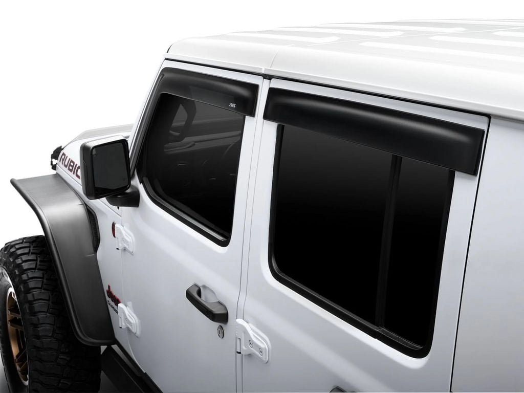 4-Piece Dark Smoke Ventvisor Side Window Deflector A4446