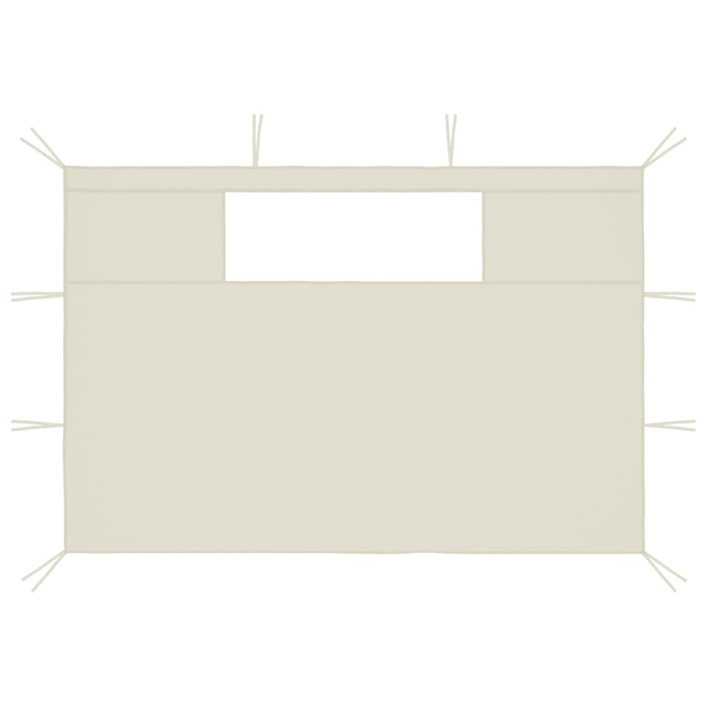 2 Piece Gazebo Sidewalls with Windows Canopy Wall X358