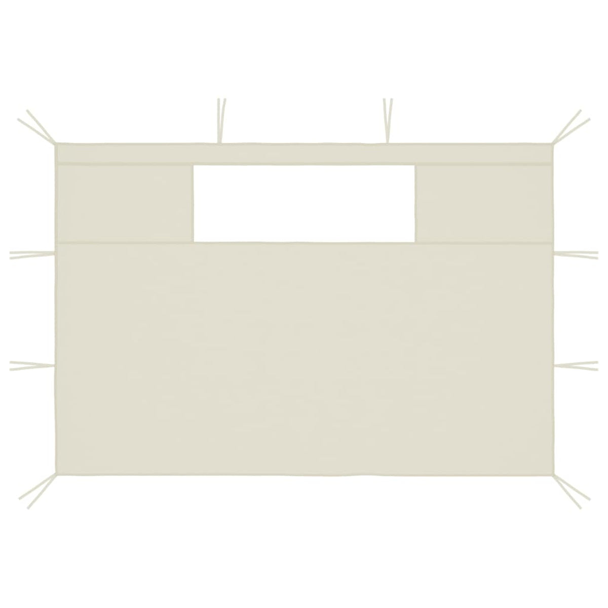 2 Piece Gazebo Sidewalls with Windows Canopy Wall X358