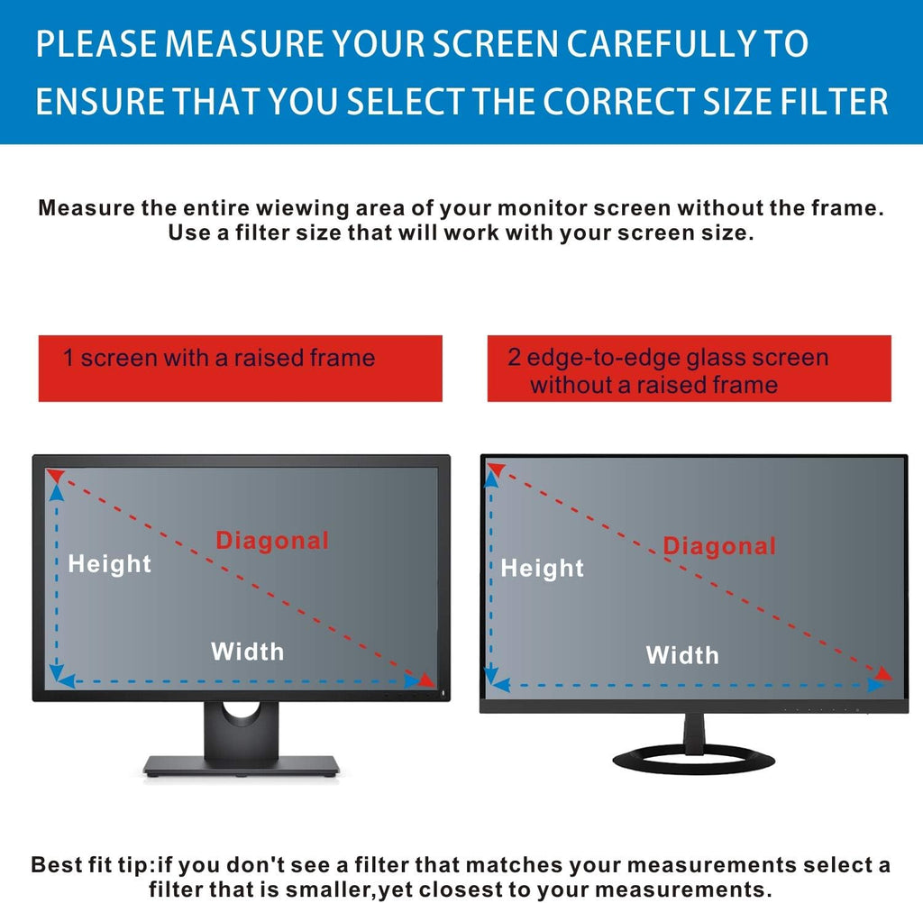 18.5-inch Widescreen Privacy Screen Filter, Pack of 2 S881688