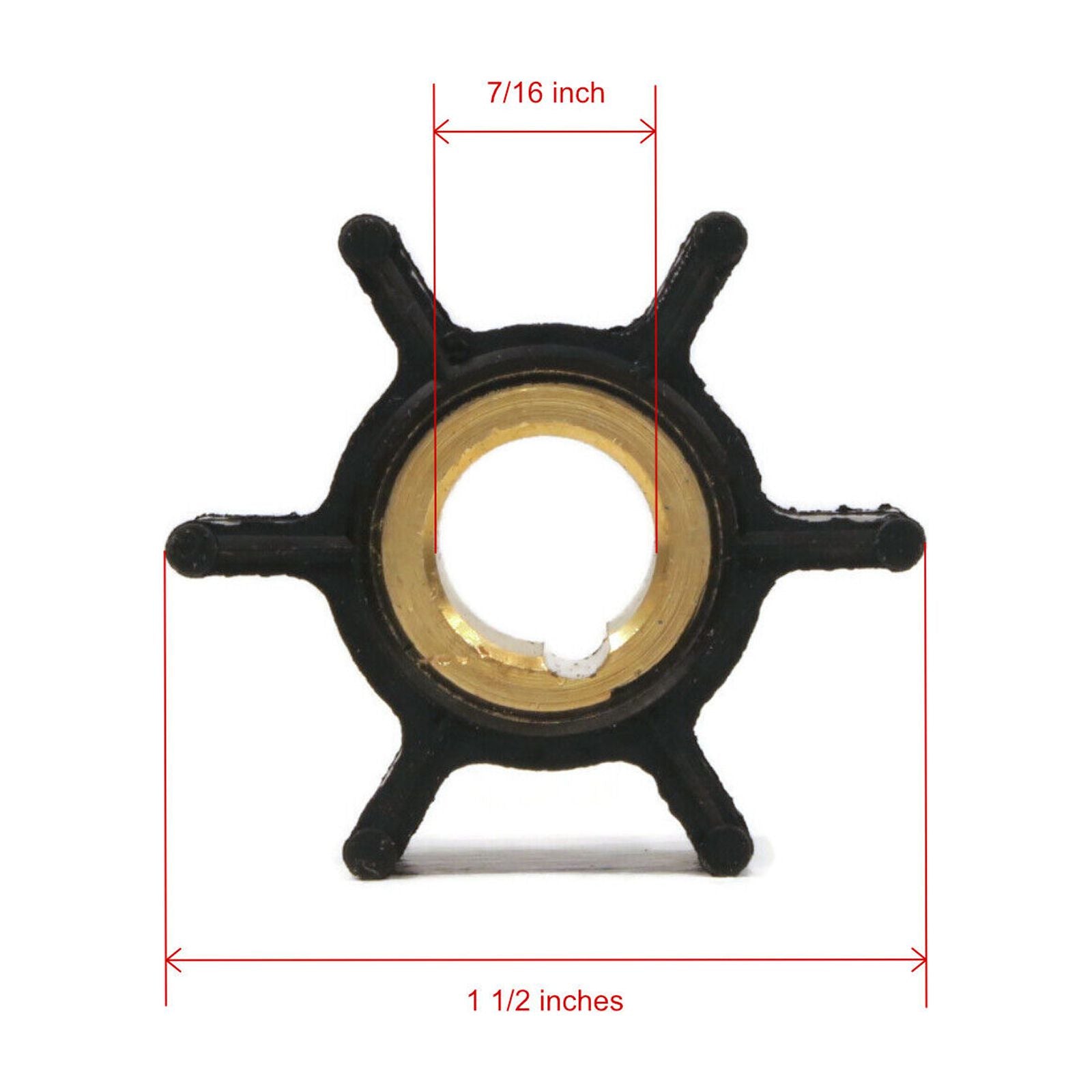 Water Pump Rebuild Kit for 6, 8 HP Outboard Boat Impeller B943