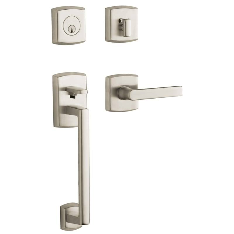 Left Handed Soho Sectional Double Cylinder Handleset Satin Nickel Z9087