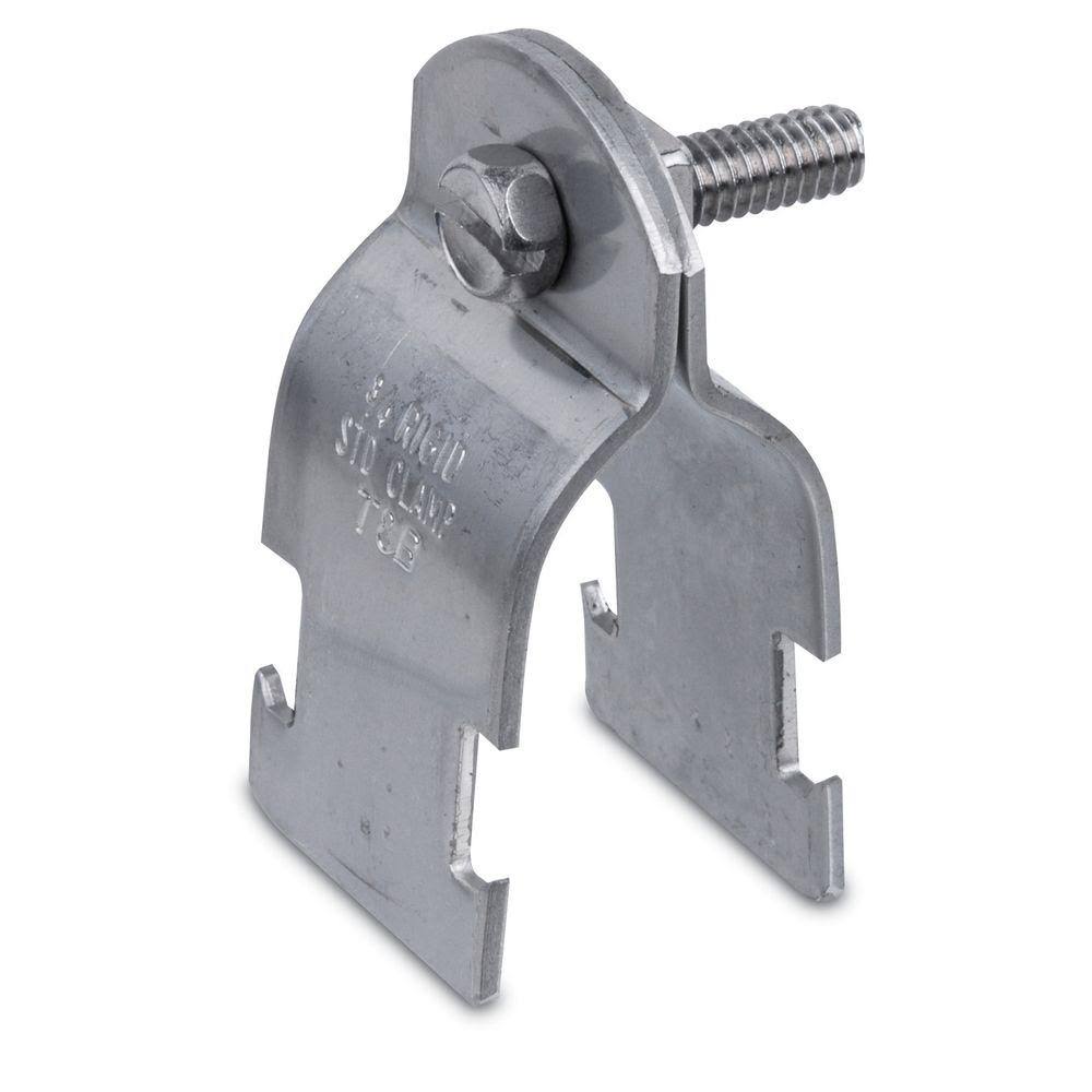 3 in. Strut Pipe Clamp, 25 per case, Gold Galvanized L8742
