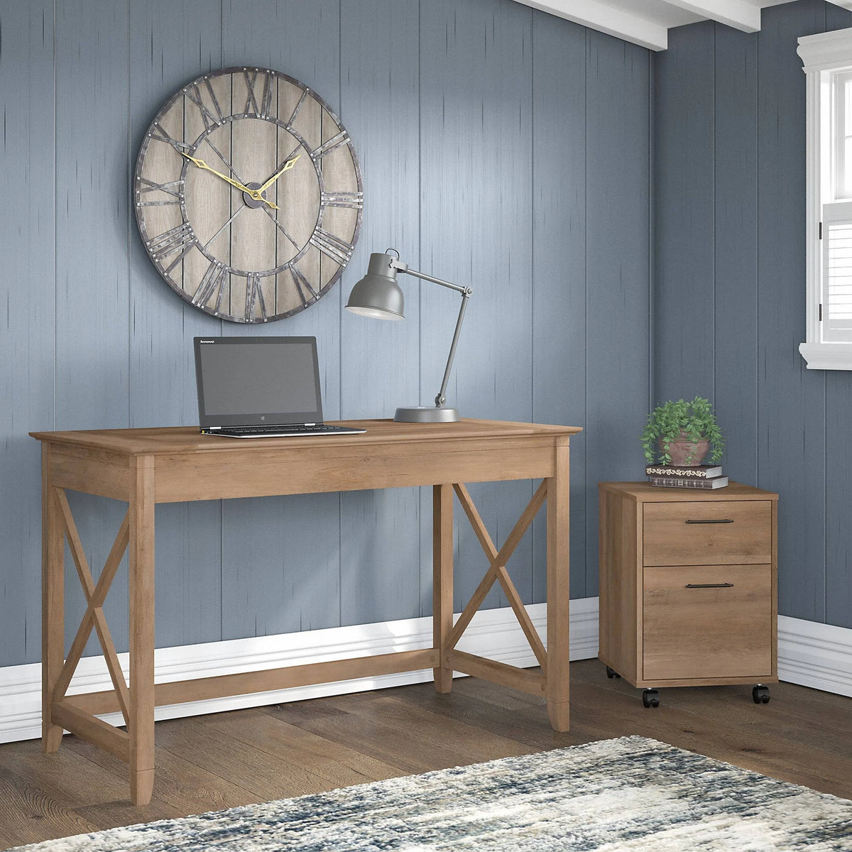 Rectangular Table Set with Drawer Cabinet X204