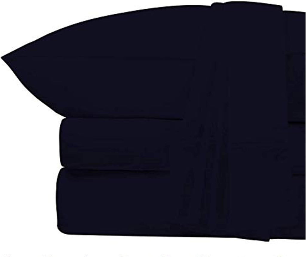 White 4-Piece Cal King Cotton Sheet Set H347