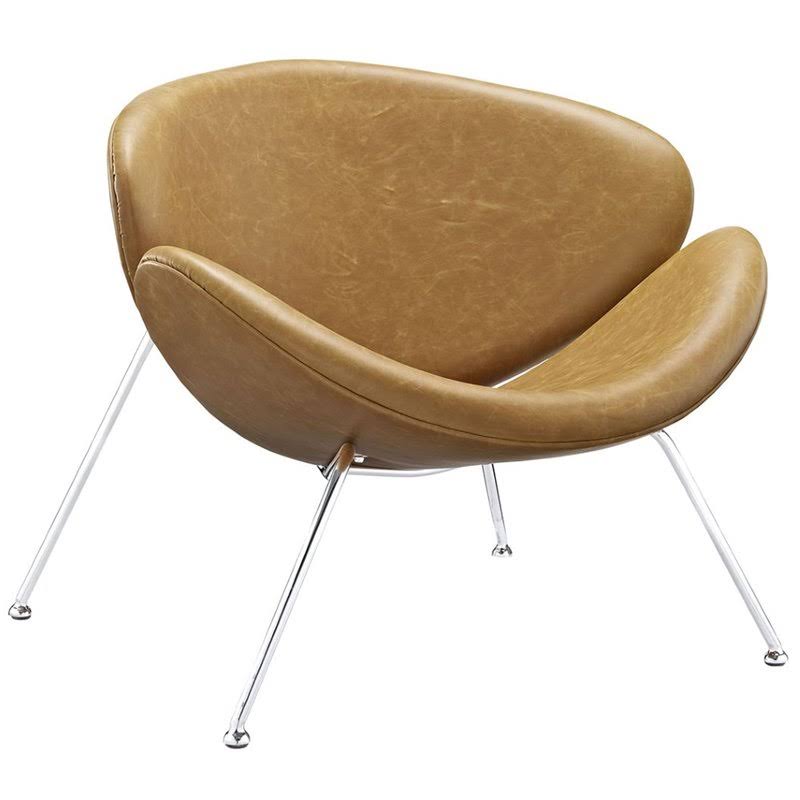Tan Vinyl Accent Chair H453