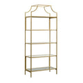Satin Gold Finish Bookcase U299970