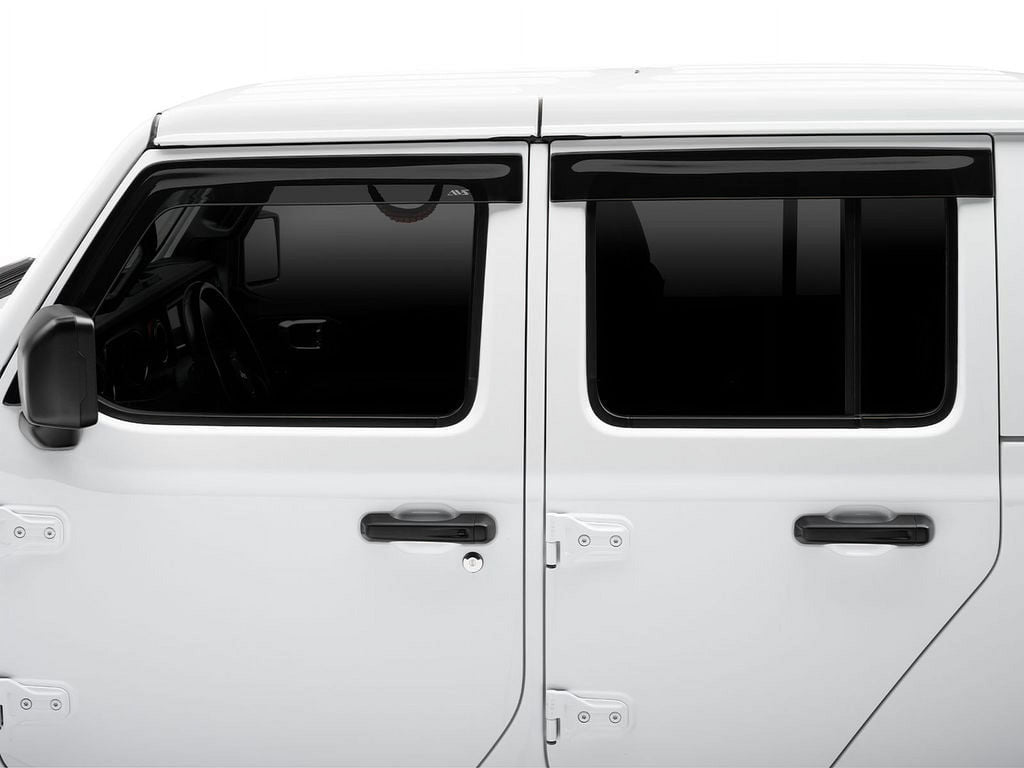 4-Piece Dark Smoke Ventvisor Side Window Deflector A4446