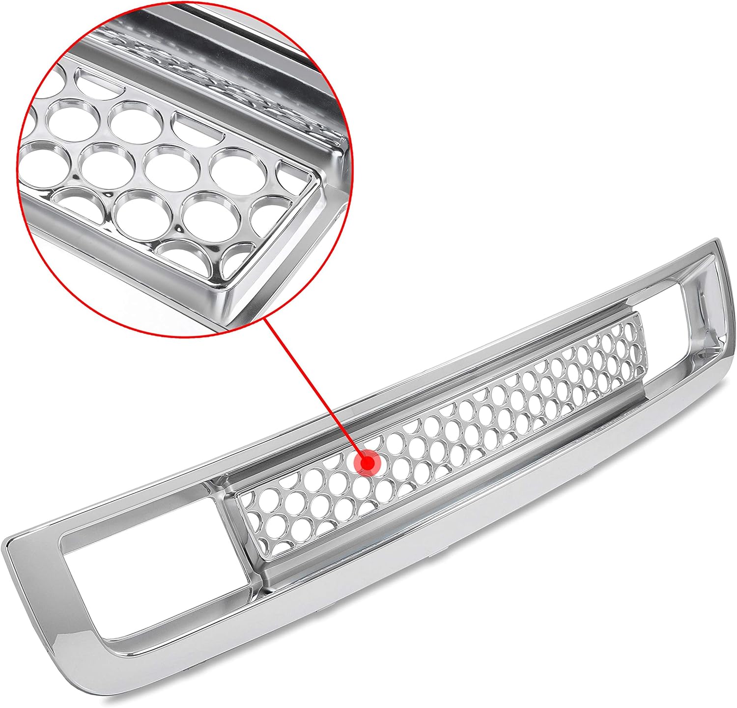 Black Front Bumper Center Grille and Lower Grille Guards ABS Plastic R753633