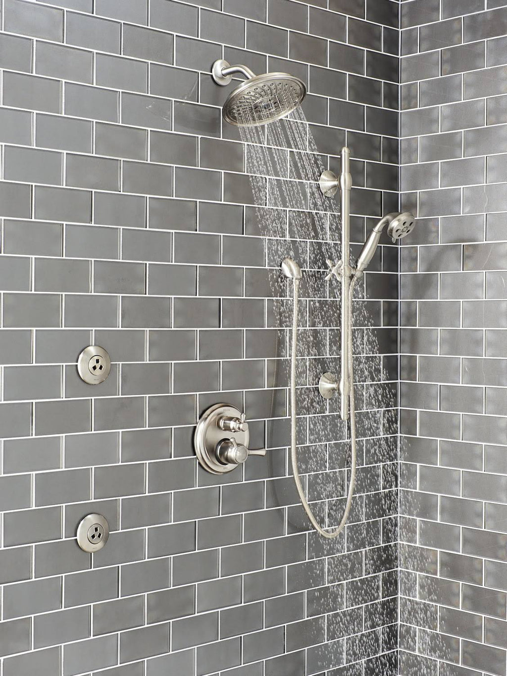 Stainless Raincan Shower Head P9676