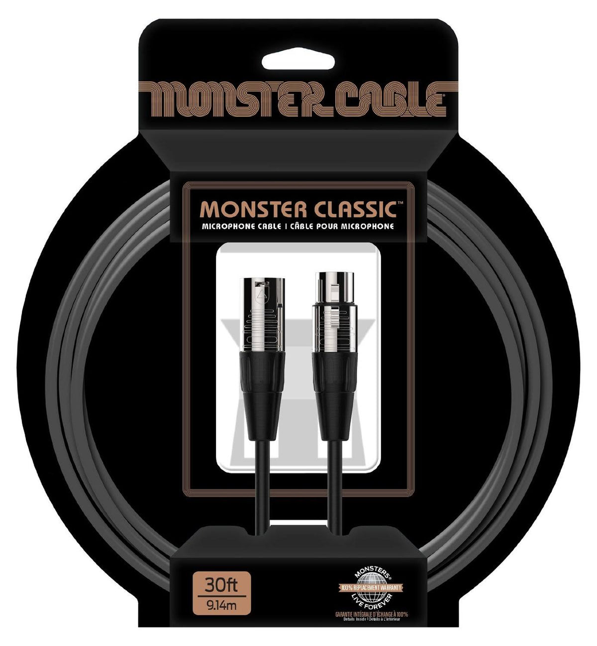 Monster Cable Classic XLR Microphone 30 ft. G328