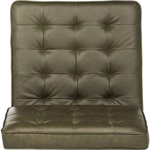 Antique Taupe Tufted Leather Accent Chair Y758793