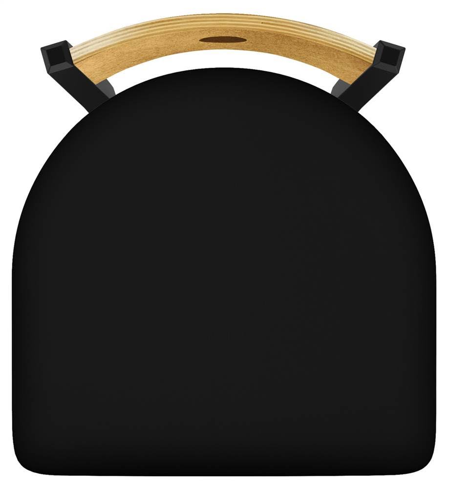Swivel Counter Stool with Black Vinyl Seat D2747