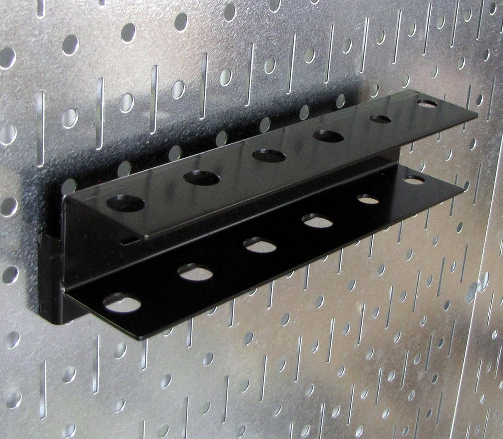 4-Feet Metal Pegboard Tool Organizer Kit with Galvanized Toolboard and Black Accessories U1956