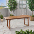 Brown Patina Acacia Wood Dining Table Z480