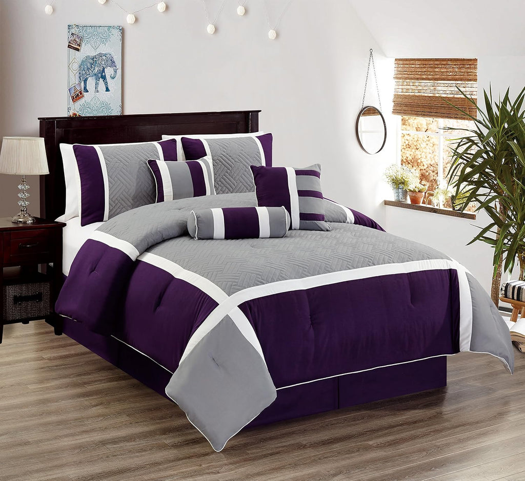 4 Piece Curtain Set with Attached Sheer Backing D613