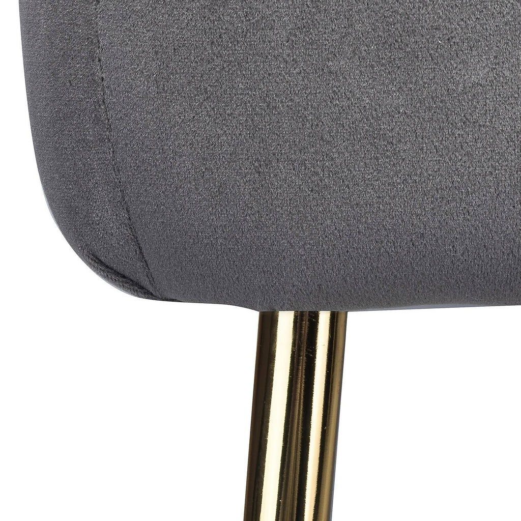 Grey Gold Legs Side Chair Set of 2 X97922