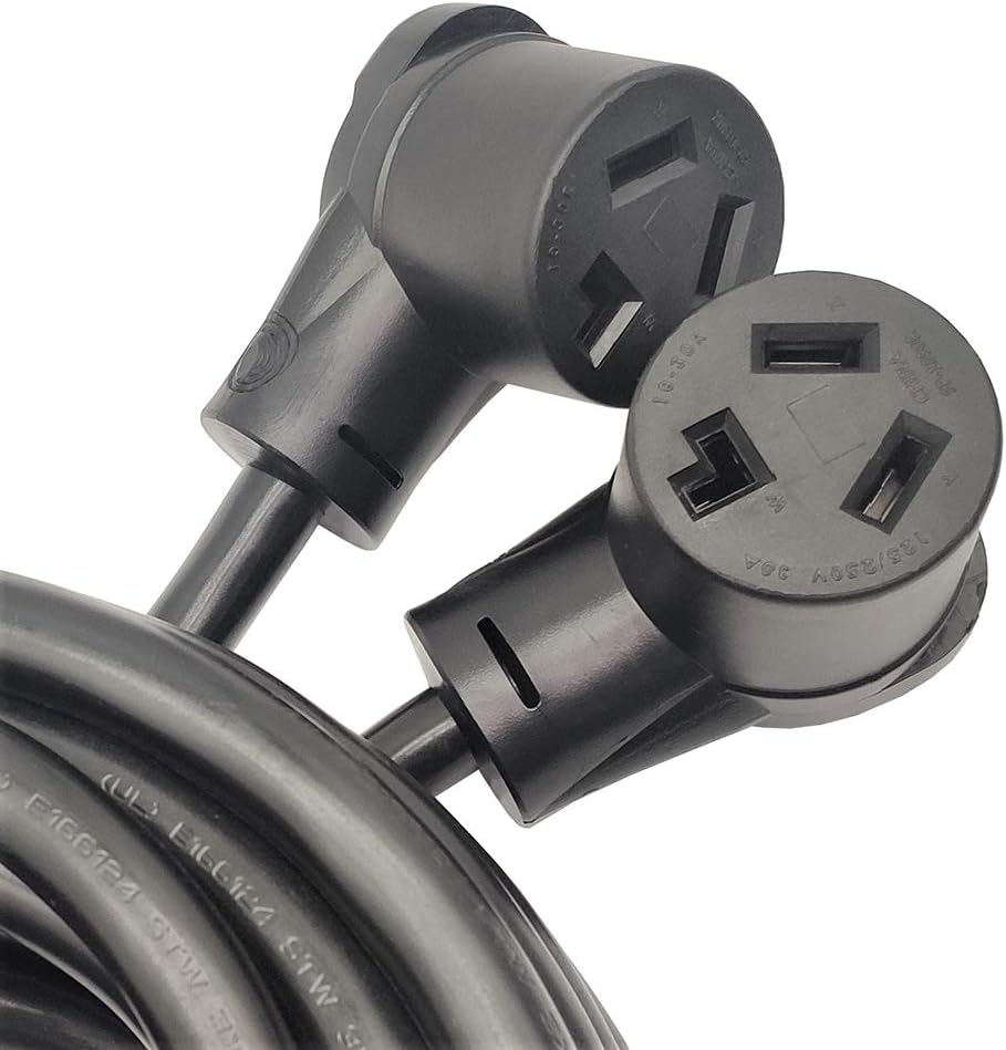 NEMA 10-30P Male Plug to (2) 10-30R Female Receptacle Dryer Y Adapter Cord (35 feet) F48893