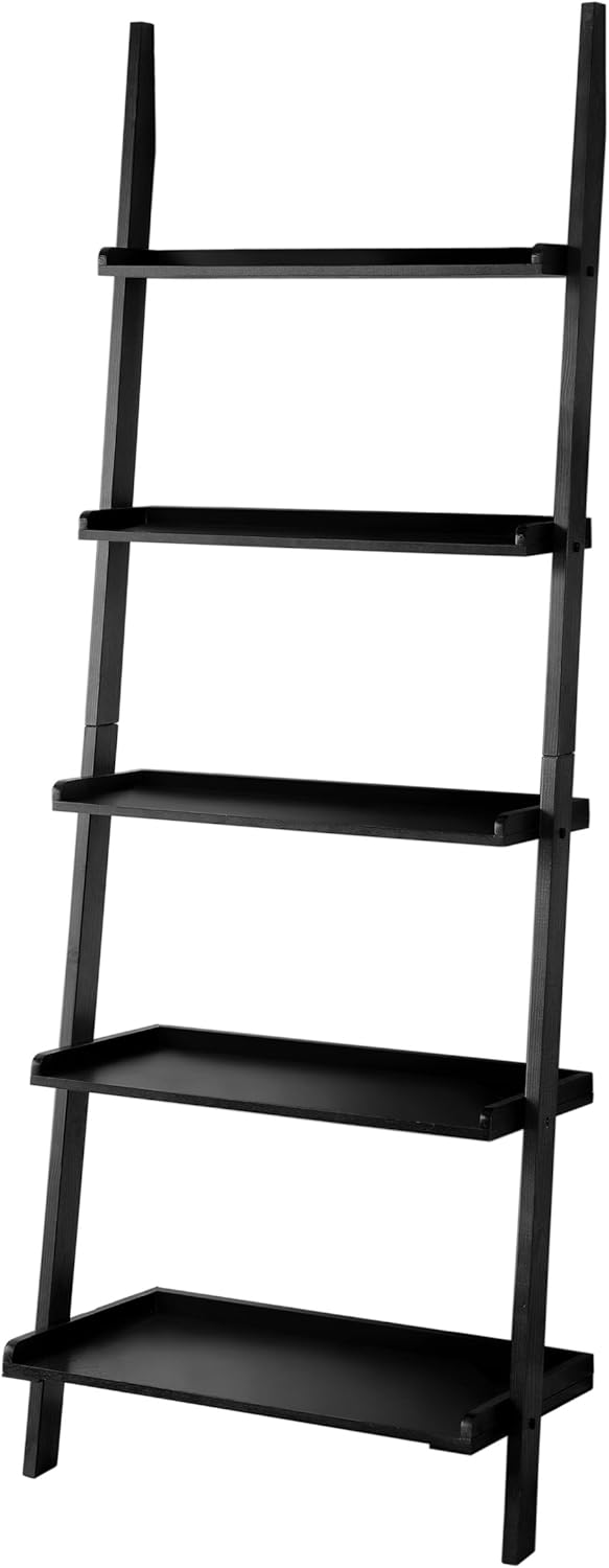 5-Tier Ladder Style Bookshelf, Cherry T6119
