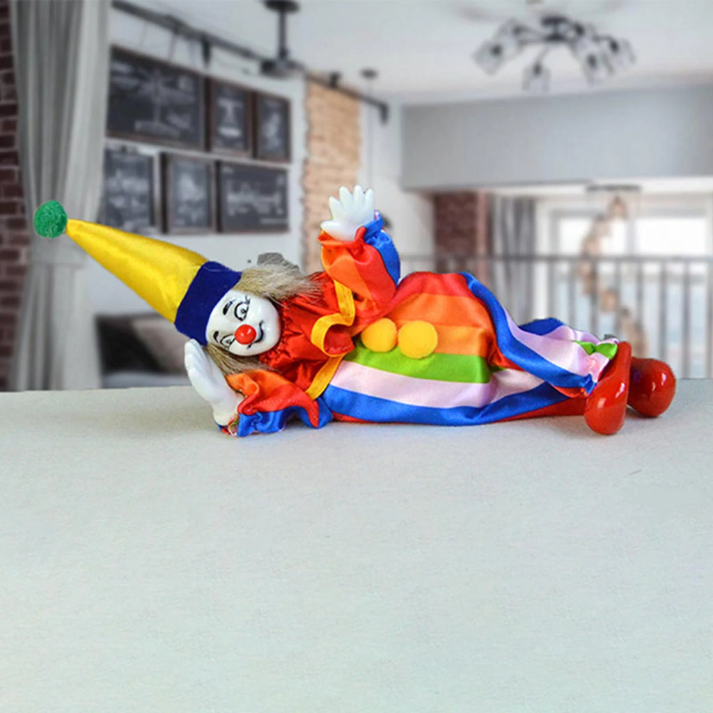 Porcelain Clown Doll with Movable Joints V4975