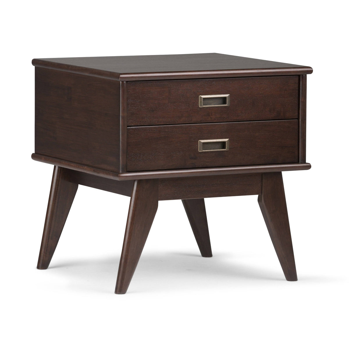 Walnut Brown Mid-Century Side Table Q791