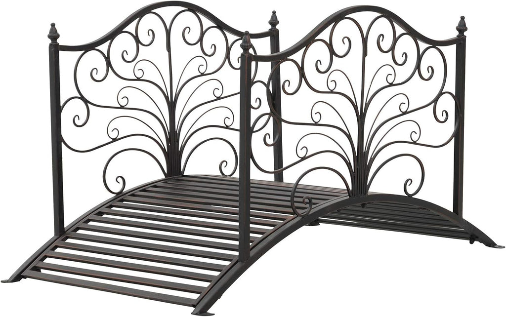 Black Bronze Metal Garden Bridge B186790
