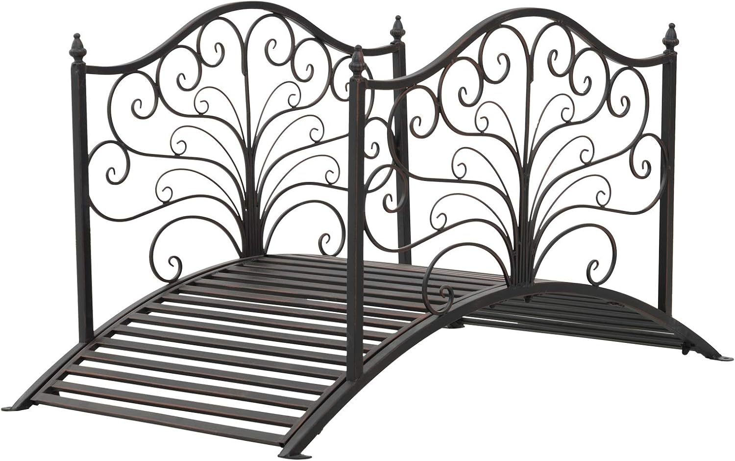 Black Bronze Metal Garden Bridge B186790