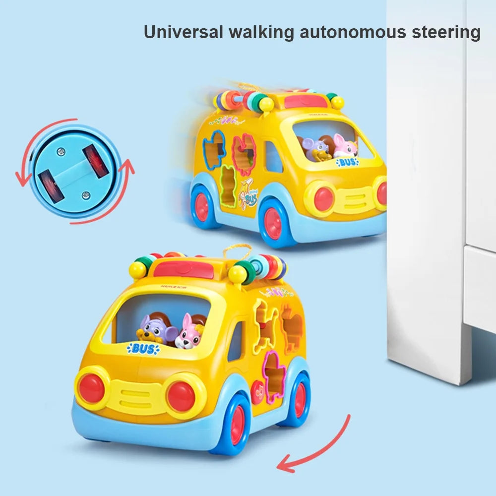 Toddler Music Bus Toy with Animal Matching K103