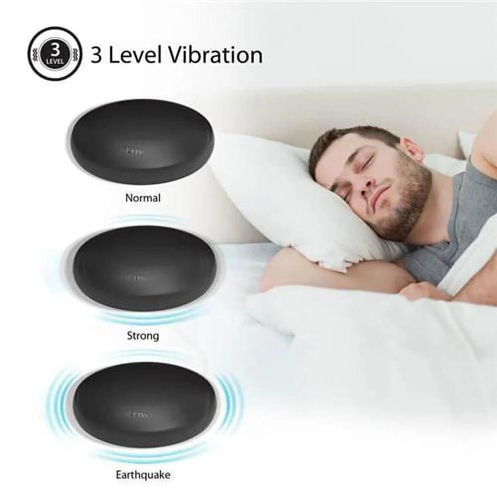 Jumbo LED Dual Alarm Clock with Wired Bed Shaker W464834