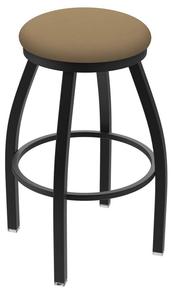 25-inch Swivel Counter Stool with Black Wrinkle Finish and Canter Sand Seat C912627