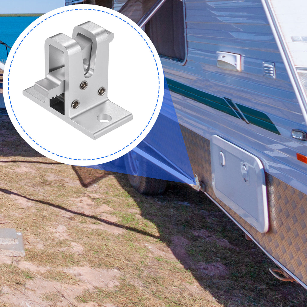 Silver Tone Universal Awning Bracket Base B7209